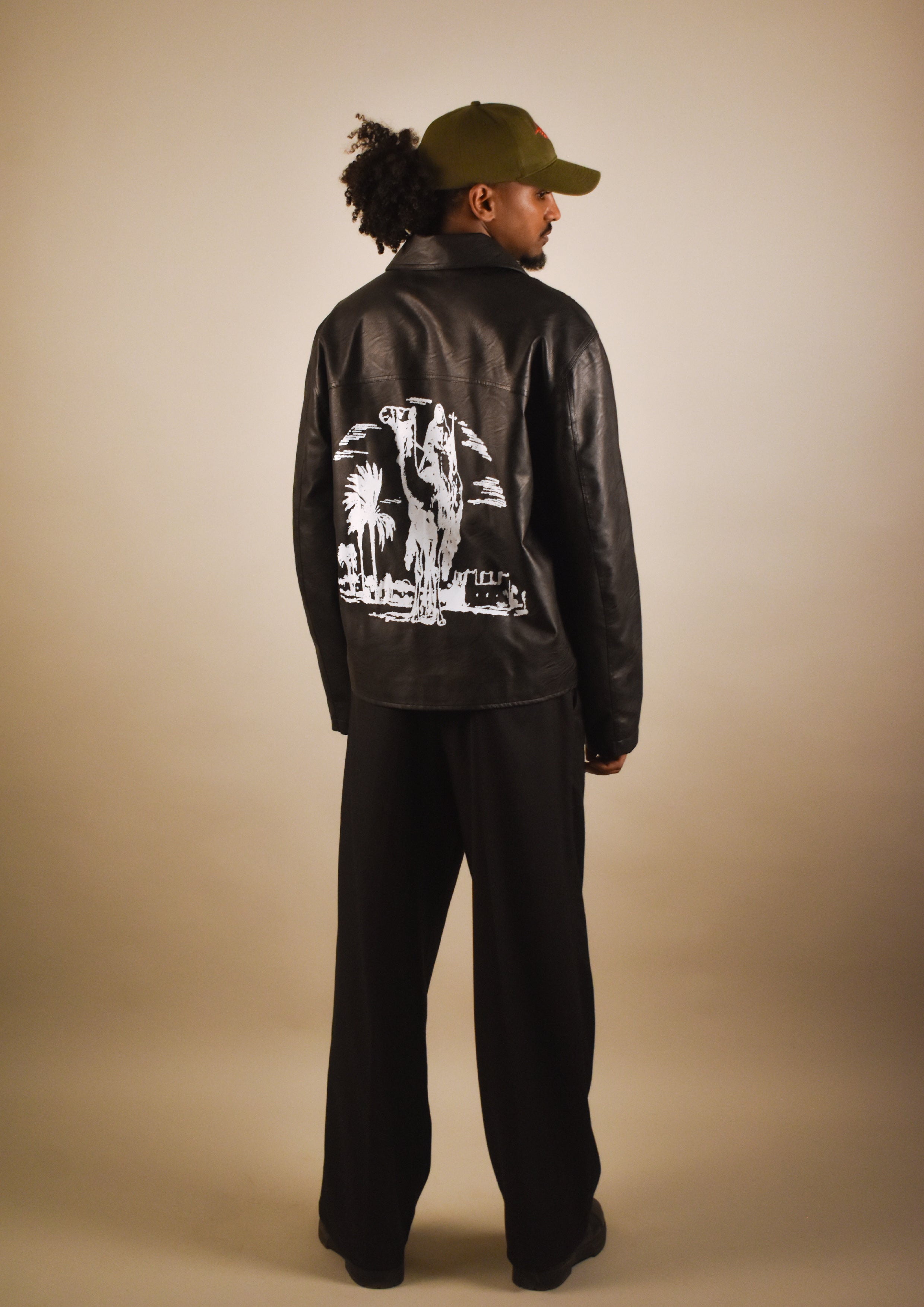 Vintage Dune Explorer Leather Jacket